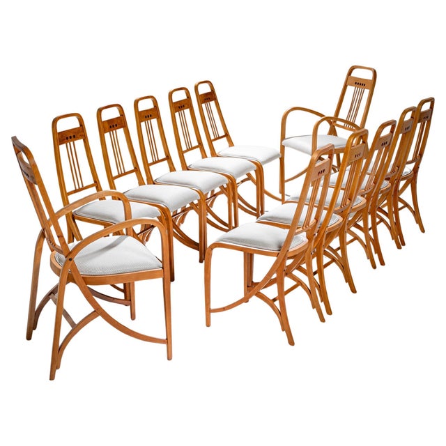 Art Nouveau Chairs, Model "511" and "1511" by Brothers Thonet, Vienna For Sale - Image 9 of 15