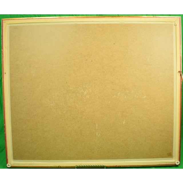 Art Sz: 18 1/2"H x 24 3/4"W Frame Sz: 29 1/2"H x 35"W Ex- Mary S.B. Braga Estate Indistinctly Signed LR