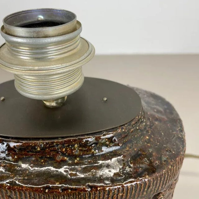 Large Ceramic Table Light attributed to Bitossi, 1970s For Sale - Image 9 of 18