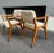 Set of Armchairs with Dark Wood Frame and White Bouclé Fabric, 2000s For Sale - Image 13 of 18