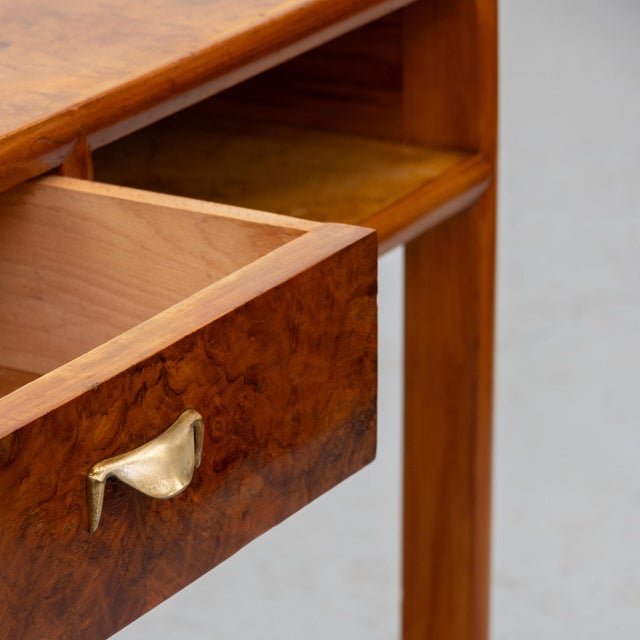 Art Deco Italian Burl Wood Desk, 1930s For Sale - Image 12 of 16
