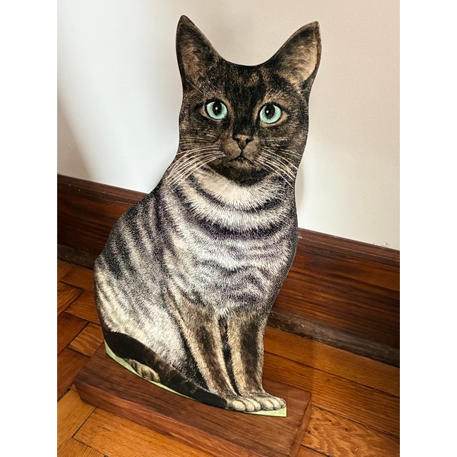 Mid-Century Modern Mid Century Modern Exquisite and Rare Piero Fornasetti Siamese Painted Metal Cat Sculpture For Sale - Image 3 of 12