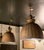 Industrial 1920s Early 20th Century Industrial Gold X-Ray Mercury Glass Dome Pendants Lights - A Pair For Sale - Image 3 of 7