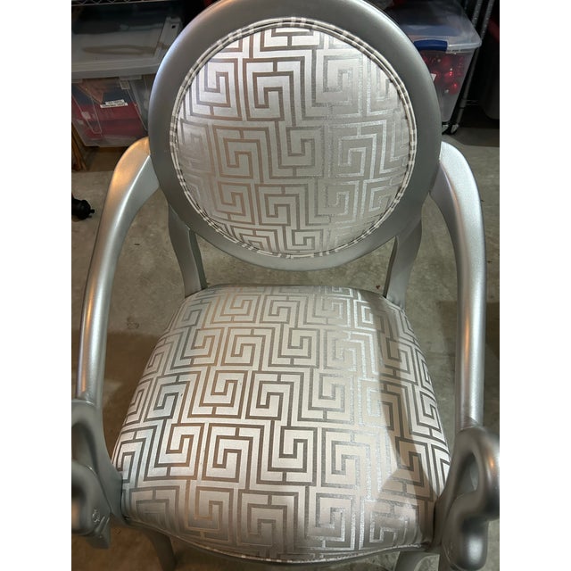 Title: Silver Swan Accent Chair – Hollywood Regency / Glam Style Price: $175 OBO (For quicker sale: list at $225 and...