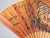 Vintage Korean hand-painted tiger folding fan, dated 1941, featuring a dramatic tiger design on warm-toned paper with...