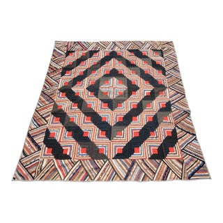 19Thc Wool Log Cabin Quilt From Pennsylvania For Sale