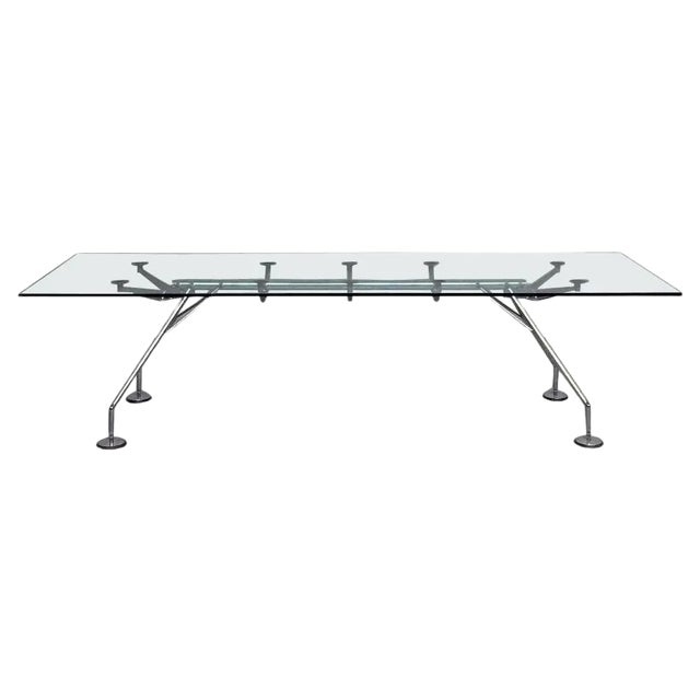 Mid-Century Italian Modern Nomos Table by Norman Foster for Tecno, 1970s For Sale