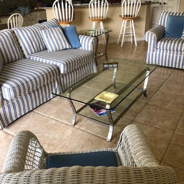 Vintage 1980s Mid-Century Modern Chrome and Double 3/8" Glass Shelf Coffee Table - Side Table Also Available, Listed Separately. For Sale - Image 4 of 7