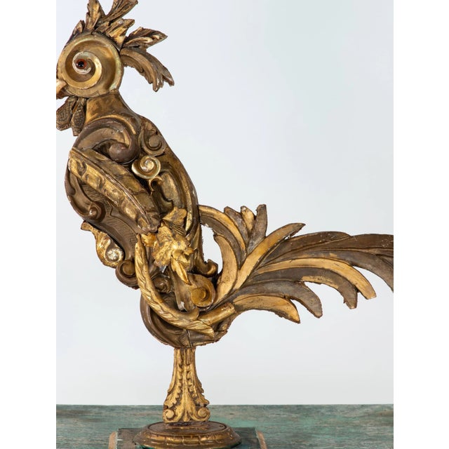 All handmade by an Italian artisan, this Rooster is constructed of many reclaimed fragments. A single piece of giltwood...