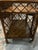 Vintage Bar Cart With Diamond Weave and Brass Casters For Sale - Image 4 of 9