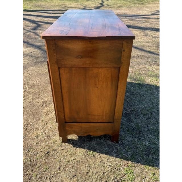 18th Century French Country Louis XV Solid Walnut Sideboard / Buffet For Sale - Image 10 of 16