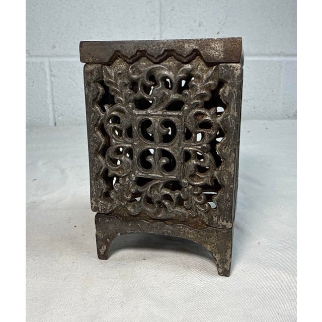 Scarce Antique Cast Iron Still Penny Bank Save Your Pennies Kenton Safe For Sale In New York - Image 6 of 8