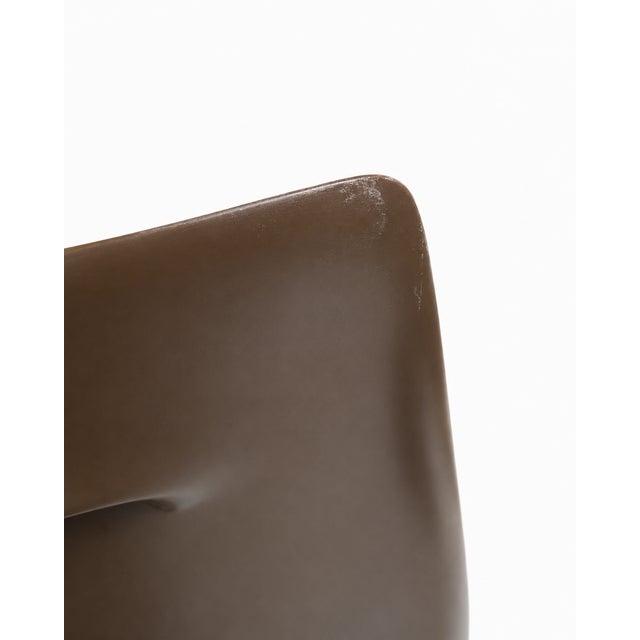Plastic Tulip Padded Chairs in Brown Fiberglass from Felpam, 1970s, Set of 2 For Sale - Image 7 of 9