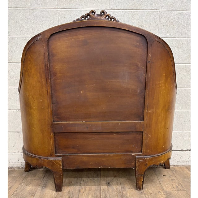 Antique Three Quarter Size French Louis XV Vernis Martin Style Bed For Sale - Image 14 of 14