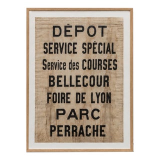 Vintage Poster of the Lyon Tramway, 1930s For Sale