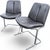 Vintage Pieff Leather and Chrome Dining Chairs by Tim Bates for Harrods, 1970s, Set of 2 For Sale - Image 6 of 10