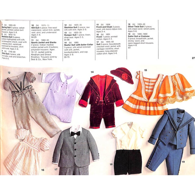 1970s "Of Men Only: A Review of Men's and Boys' Fashions, 1750-1975" 1976 For Sale - Image 5 of 17