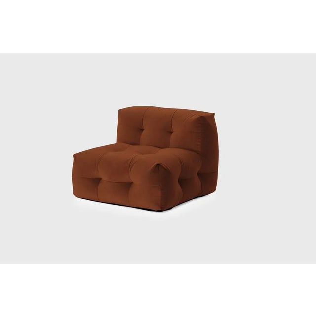 Not-a-Sofa Lounge Chair in Chocolate Velour from EMKO For Sale - Image 6 of 6