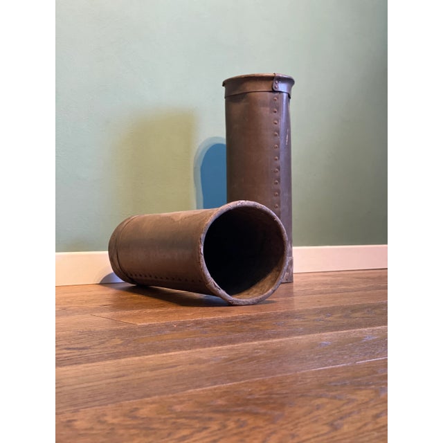 Vintage Industrial Italian Bins in Vulcanized Fiber with Markings from Fashion Factory, Italy, 1920s, Set of 4 For Sale - Image 14 of 18