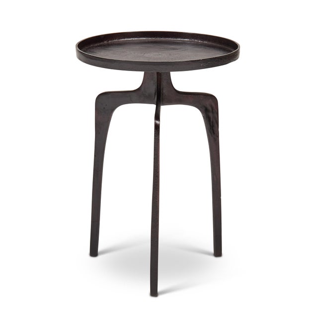 Reagan End Table, Raw Bronze Chairish