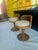 Lovely pair of vintage Swivel Vanity Stools made of Rattan and Cane in Hong Kong. Swivel perfectly and come with seat...