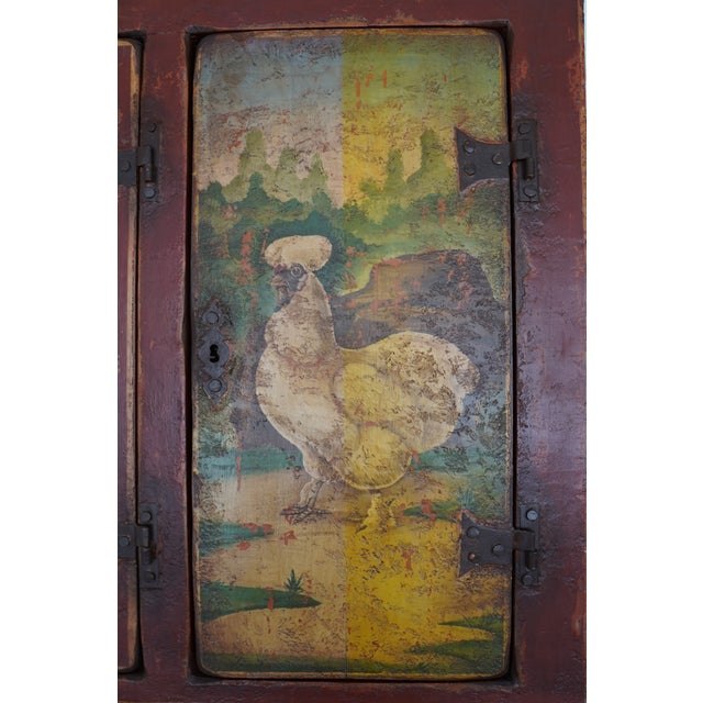 Antique European Painted Country Cupboard For Sale - Image 12 of 18