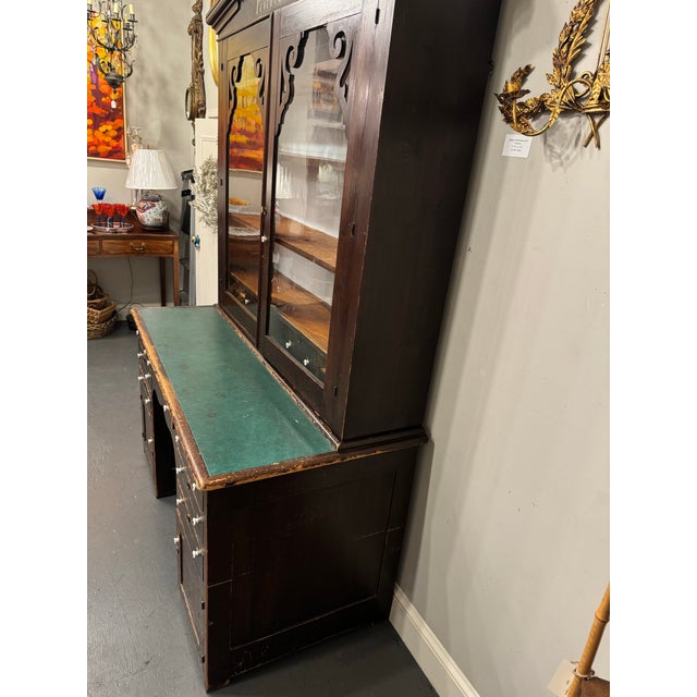 French Country Mid 19th Century Antique Breakfront For Sale - Image 3 of 12