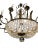 Large Mid-Century Empire Style Crystal & Gilt Metal Basket Chandelier For Sale - Image 10 of 10