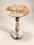 French Handcrafted Onyx Marble Pedestal Table – Round Luxury Accent & Side Table | Zarva Stone For Sale - Image 3 of 6