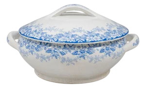 20th Century Dutch Special Edition Porcelain Tureen With Lid