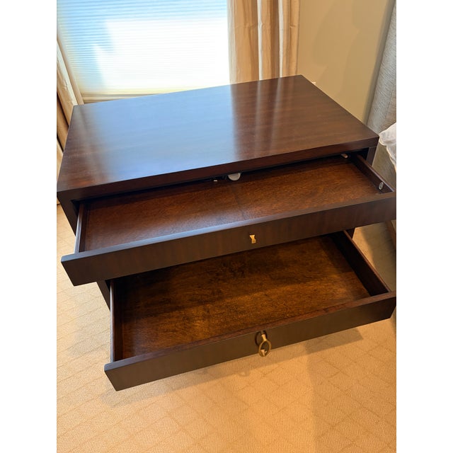 2000 - 2009 Barbara Barry Mahogany Nightstands, a Pair, Attributed For Sale - Image 5 of 5
