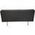 AP35 2-Seater Sofa in Black Leather by Hans J. Wegner, 1970s For Sale - Image 9 of 16