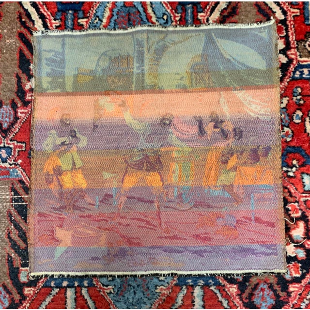 1930s Vintage Belgian Tapestry Wall Hanging – 18th Century Courtly Scene, Made in Belgium For Sale - Image 5 of 7