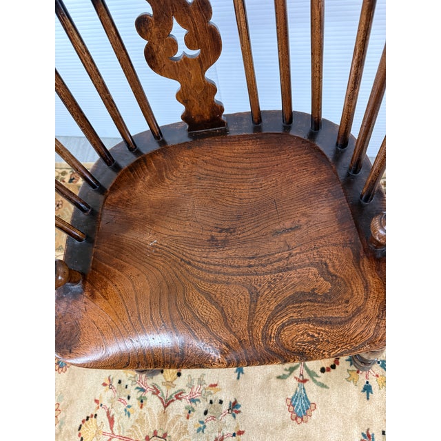 Brown Antonios Antiques English Windsor Armchairs, Pair For Sale - Image 8 of 12