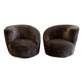 1980s Kagan Style Lounge Chairs - Pair For Sale