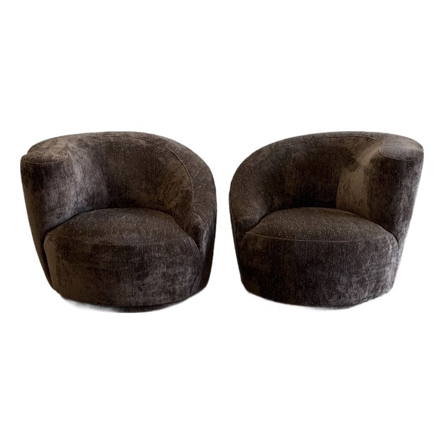 1980s Kagan Style Lounge Chairs - Pair For Sale