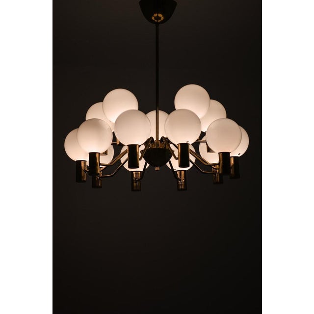 1950s Model T-372/15 Ceiling Lamp attributed to Hans-Agne Jakobsson, 1950s For Sale - Image 5 of 9