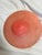 Vintage Art Deco Salmon Ribbed Pink Glass, Shade Lamp Fixture For Sale In Los Angeles - Image 6 of 10