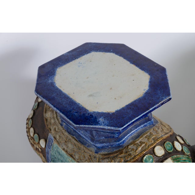 Pair Elephant Garden Seats Rare Large For Sale - Image 9 of 15
