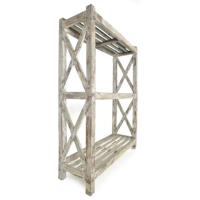 Shelf on Patinated Wooden Legs For Sale - Image 3 of 7