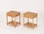 Tan French Riviera Nightstands in Bamboo, Rattan and Brass, Italy, 1970s, Set of 2 For Sale - Image 8 of 16