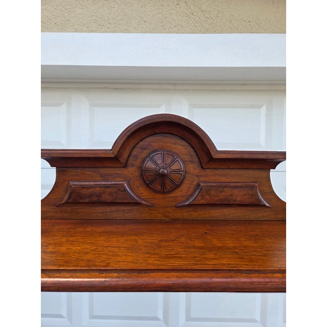 Wood Late 19th Century Victorian Eastlake Burl Wood Fall Front Secretary Desk Bookcase For Sale - Image 7 of 18