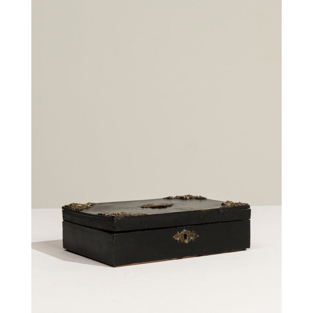 19th Century France Black Brass Box For Sale - Image 9 of 18