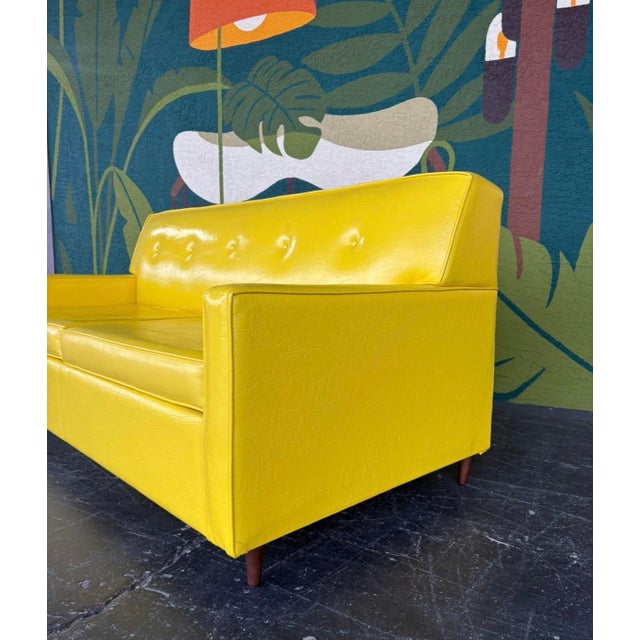 Mid 20th Century Mid Century Castro Convertible Loveseat For Sale - Image 5 of 15