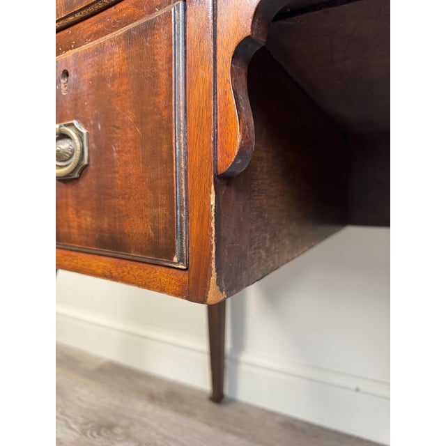 Brown Antique Dressing Console Table Table For Sale - Image 8 of 13