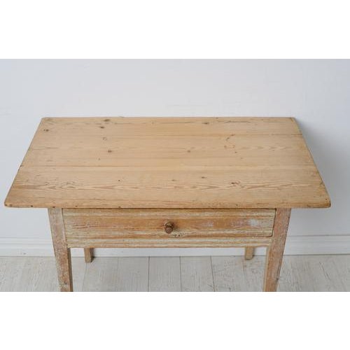 Brown Swedish Rustic Country House Table For Sale - Image 8 of 13