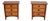 Pair of Stickley Harvey Ellis Cherry & Maple Nightstands For Sale