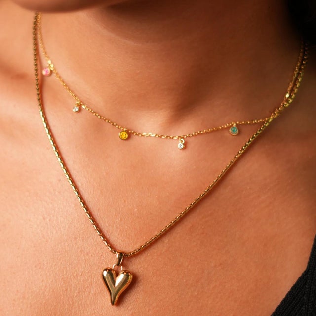 Gold Rainbow Smiley Face Sterling Silver & Diamond Choker Necklace For Sale - Image 8 of 9