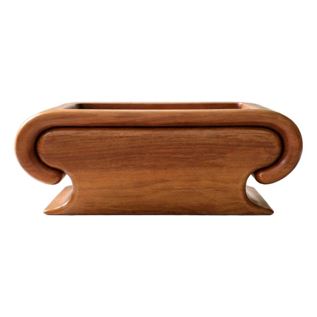 Modern Solid Cherry Wood Jewelry Box For Sale