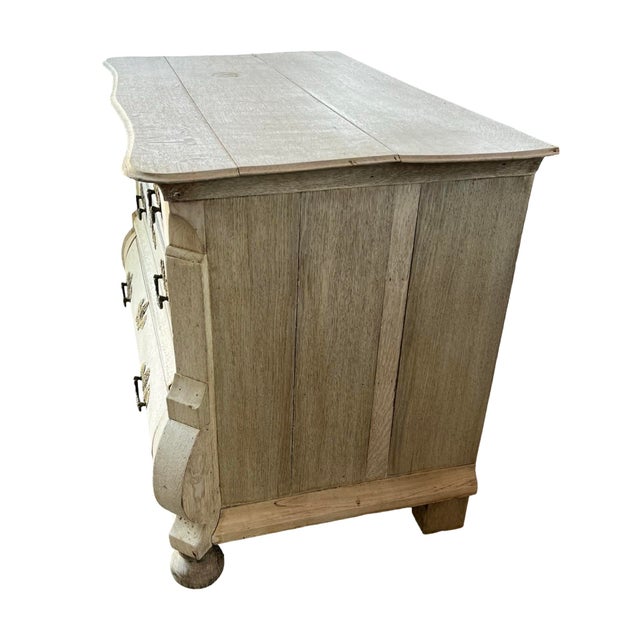 19th Century Bleached Oak Dutch Bombay Chest of Drawers For Sale - Image 13 of 18